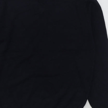 Sandstone & Co Men Mens Blue V-Neck  Acrylic Pullover Jumper Size M