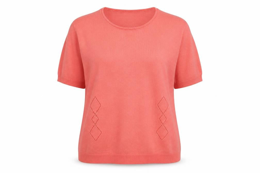 Womens UK Size L EA Pink Pullover Jumper