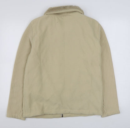 Womens UK Size M Anne De Lancay Beige Jacket