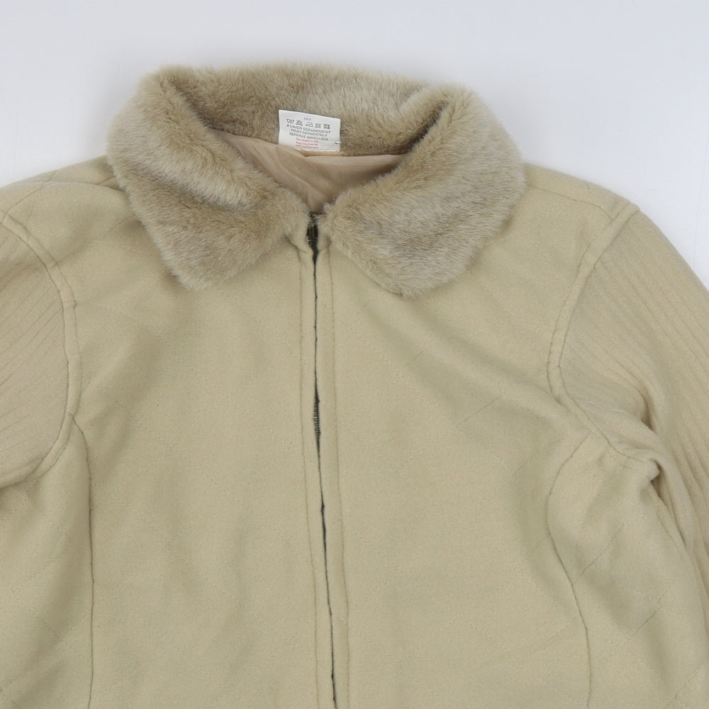 Womens UK Size M Anne De Lancay Beige Jacket