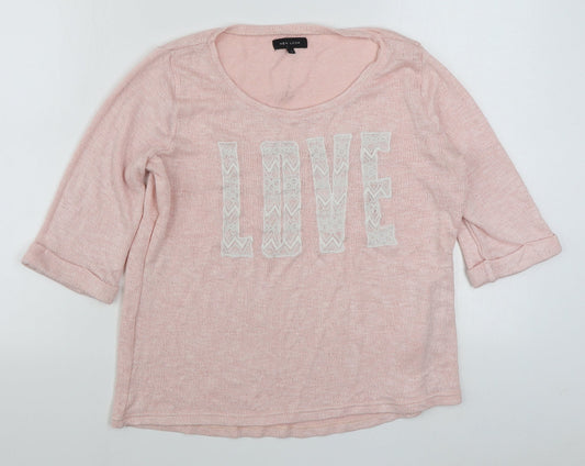 Womens UK Size 16 New Look Pink Pullover Jumper