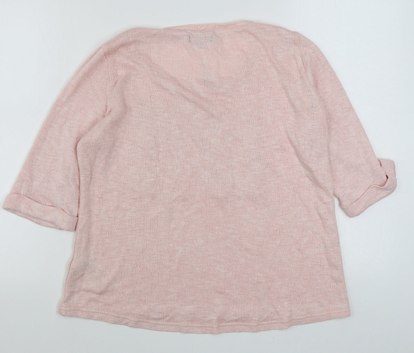 Womens UK Size 16 New Look Pink Pullover Jumper