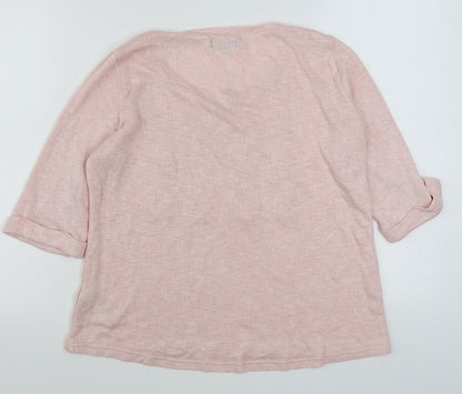 Womens UK Size 16 New Look Pink Pullover Jumper