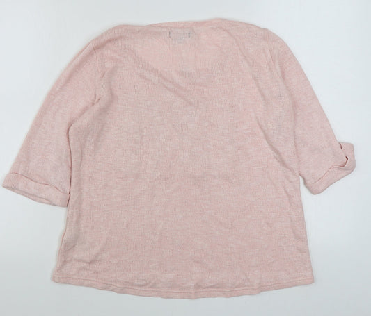 Womens UK Size 16 New Look Pink Pullover Jumper