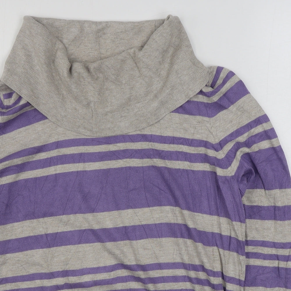 Womens UK Size 18 Marks and Spencer Purple Pullover Jumper