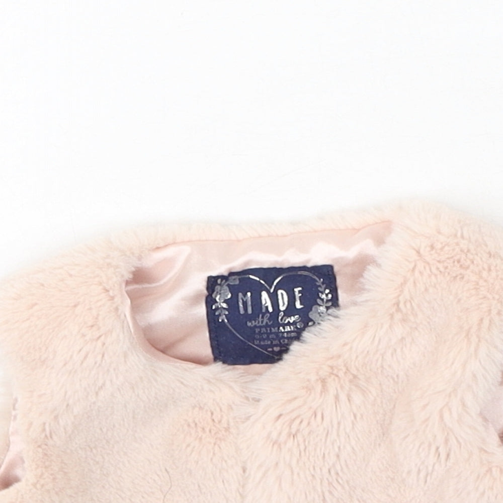 Primark  Girls Pink   Gilet Jacket Size 6-9 Months