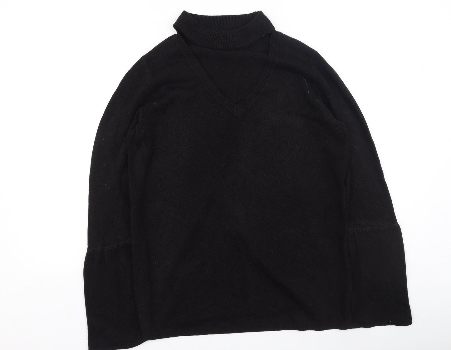 Womens UK Size M Papaya Black Pullover Jumper