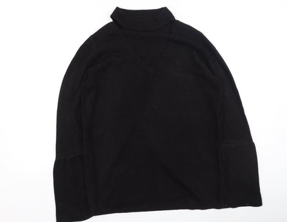 Womens UK Size M Papaya Black Pullover Jumper