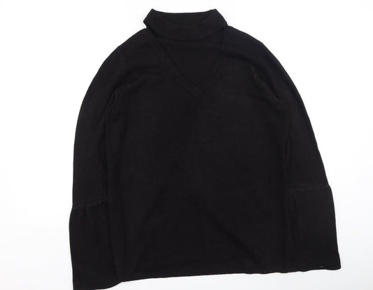 Womens UK Size M Papaya Black Pullover Jumper