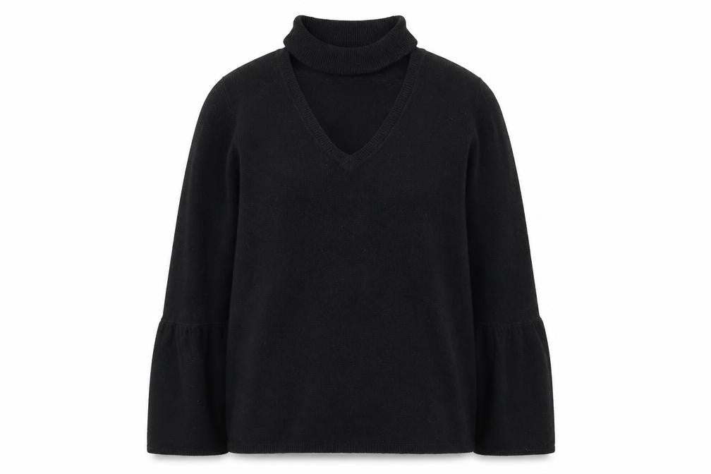 Womens UK Size M Papaya Black Pullover Jumper