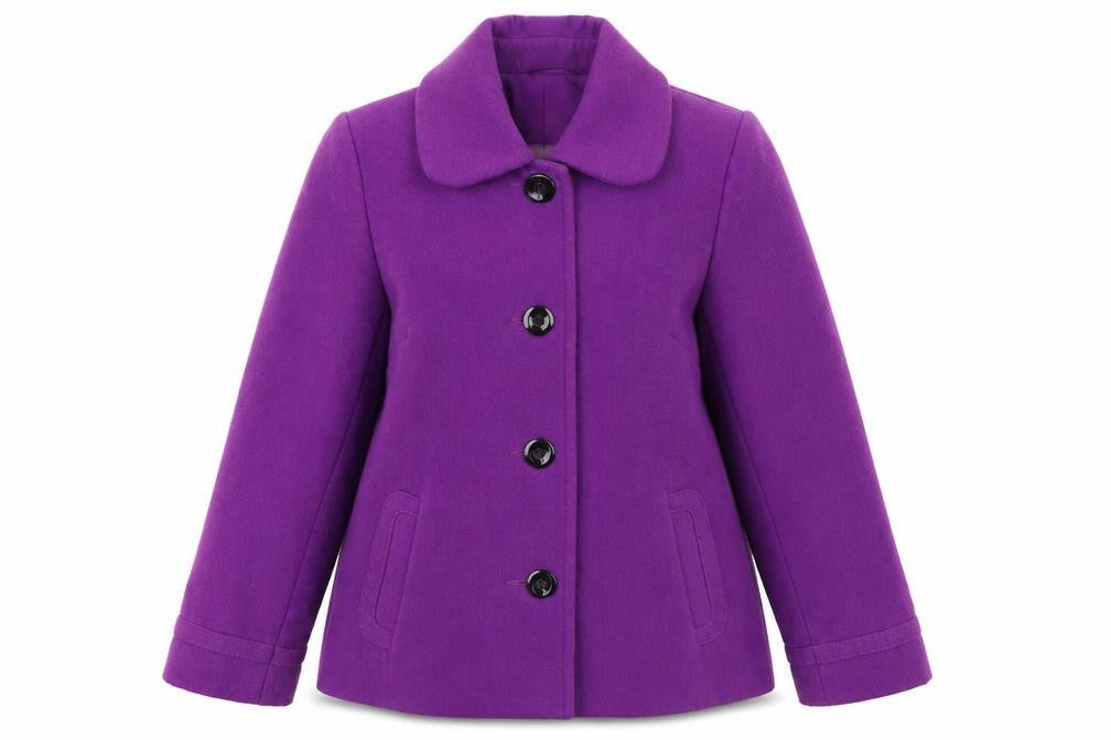 Preworn Womens Purple   Pea Coat Coat Size 12
