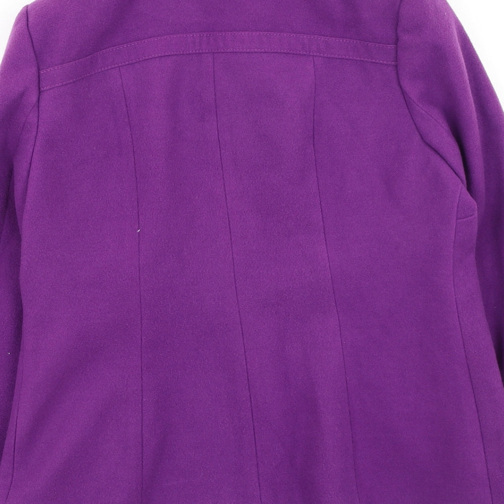 Preworn Womens Purple   Pea Coat Coat Size 12