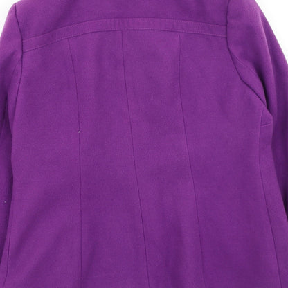 Preworn Womens Purple   Pea Coat Coat Size 12