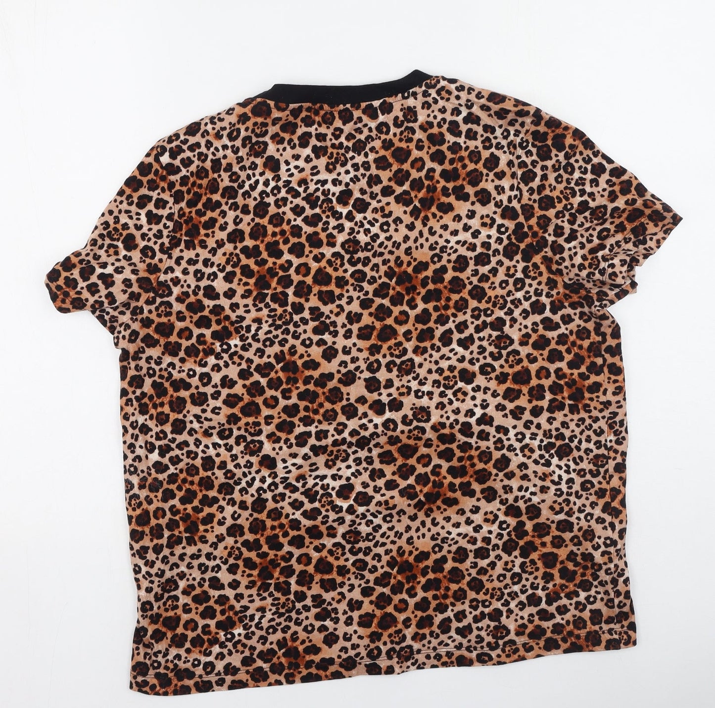 Womens UK Size 12 Very Brown Basic T-Shirt