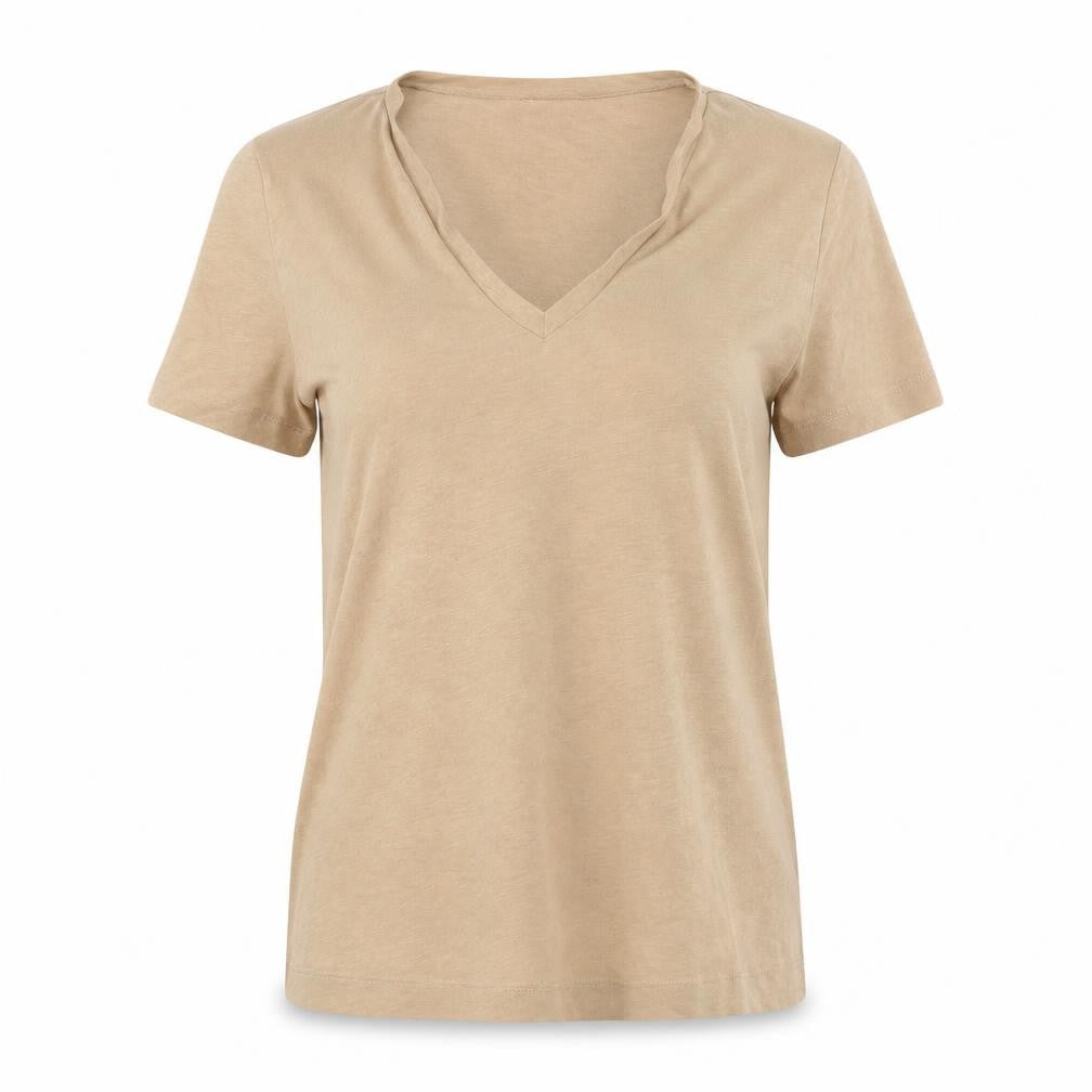 Womens UK Size 12 Very Brown Basic T-Shirt