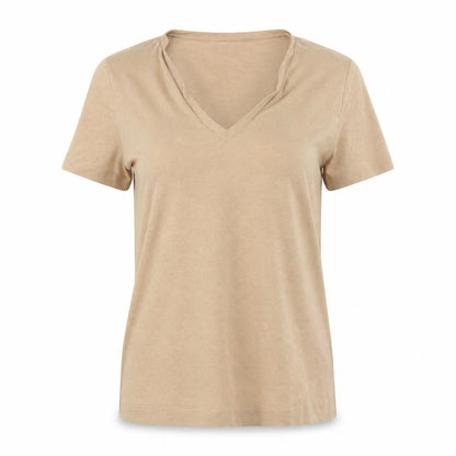 Womens UK Size 12 Very Brown Basic T-Shirt