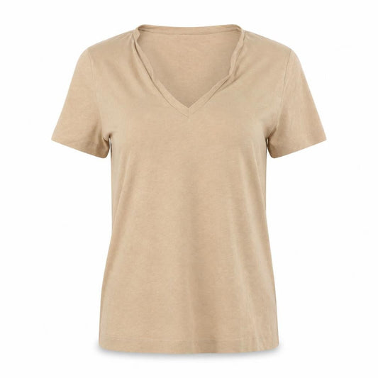 Womens UK Size 12 Very Brown Basic T-Shirt