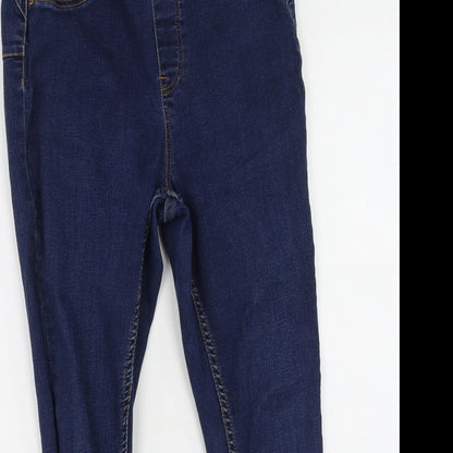 New Look Womens Blue  Cotton Skinny Jeans Size 8 L21 in Regular