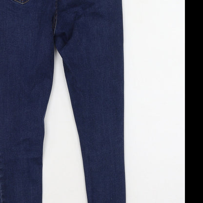 New Look Womens Blue  Cotton Skinny Jeans Size 8 L21 in Regular