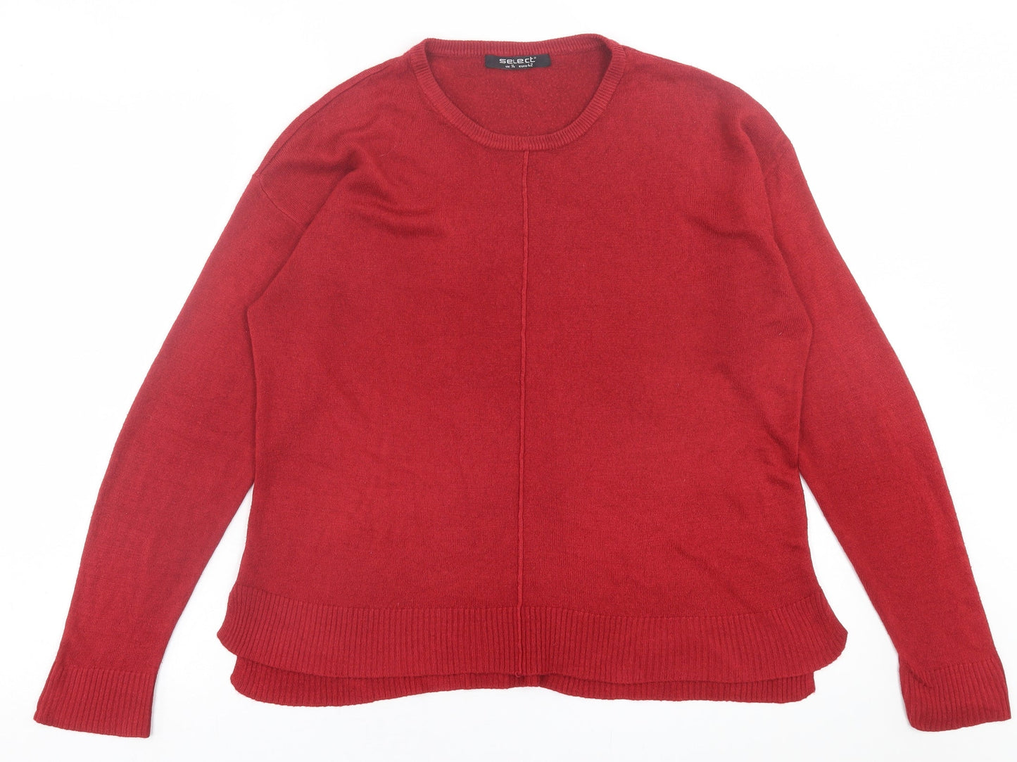 Womens UK Size 14 Select Red Pullover Jumper