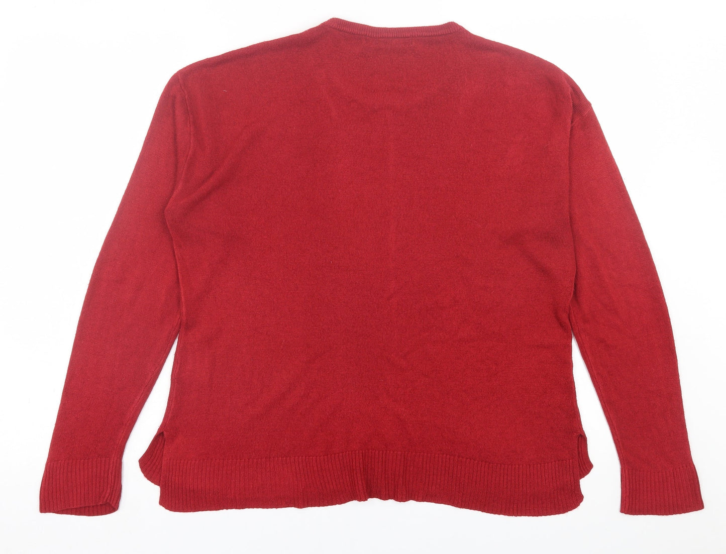 Womens UK Size 14 Select Red Pullover Jumper