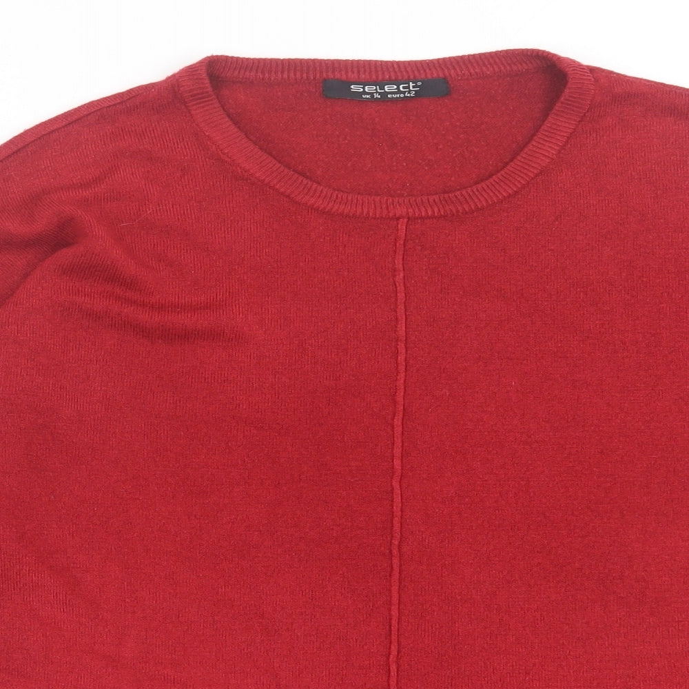 Womens UK Size 14 Select Red Pullover Jumper