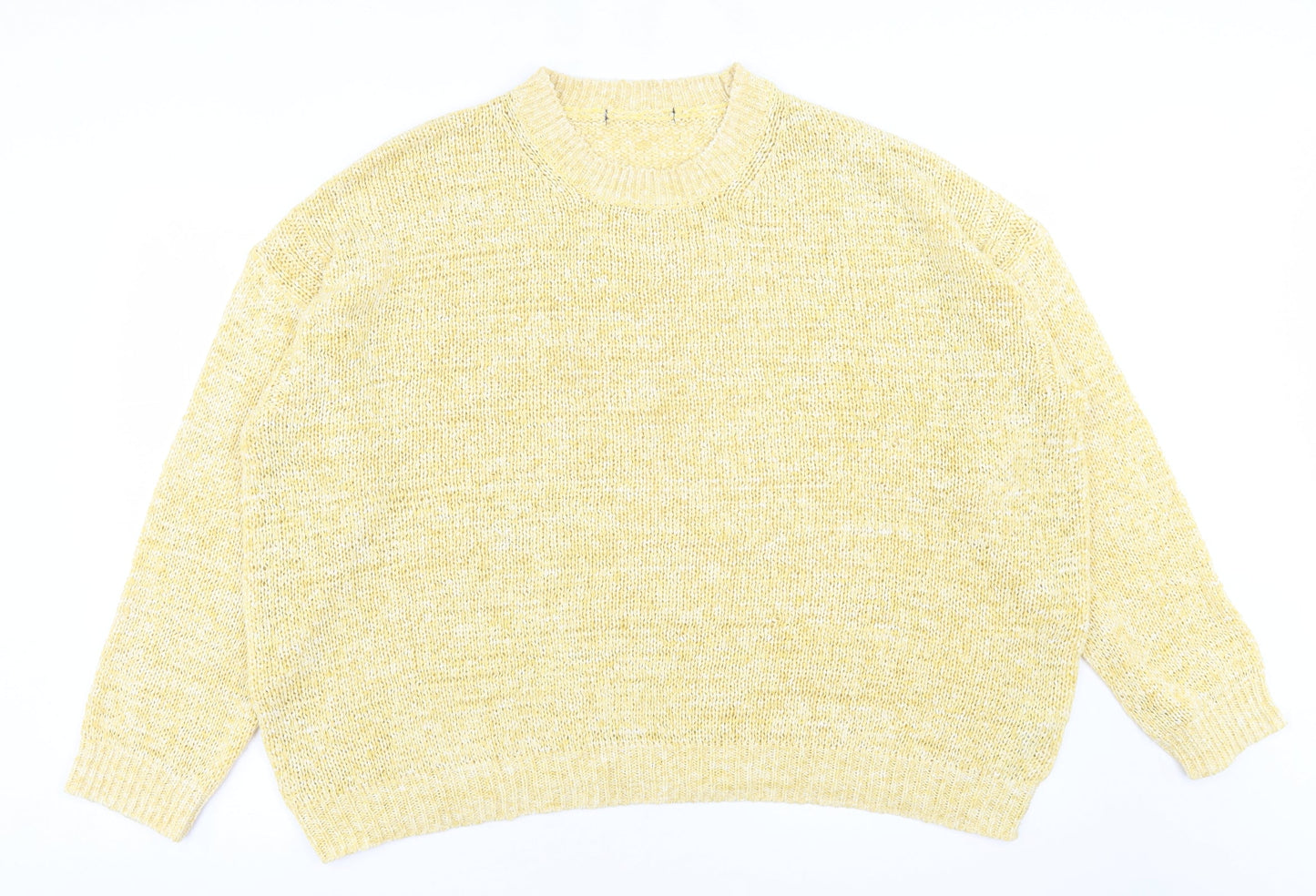 Womens UK Size XL Marks and Spencer Yellow Pullover Jumper