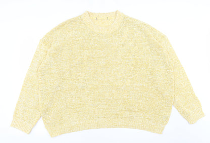 Womens UK Size XL Marks and Spencer Yellow Pullover Jumper