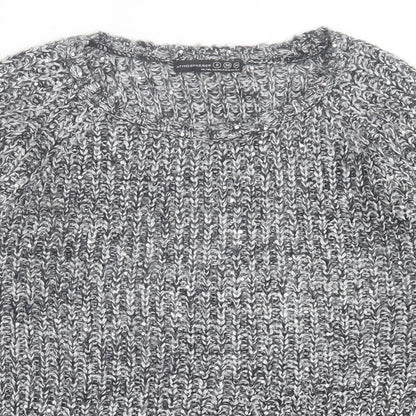 Atmosphere Womens Grey Crew Neck  Acrylic Pullover Jumper Size 8