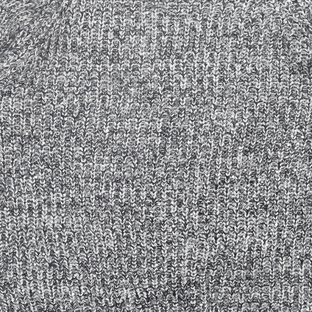 Atmosphere Womens Grey Crew Neck  Acrylic Pullover Jumper Size 8