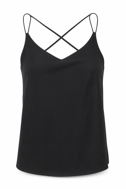 Womens UK Size 8 New Look Black Basic Tank