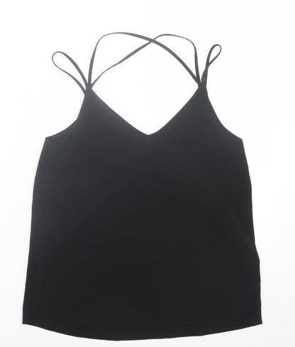 Womens UK Size 8 New Look Black Basic Tank