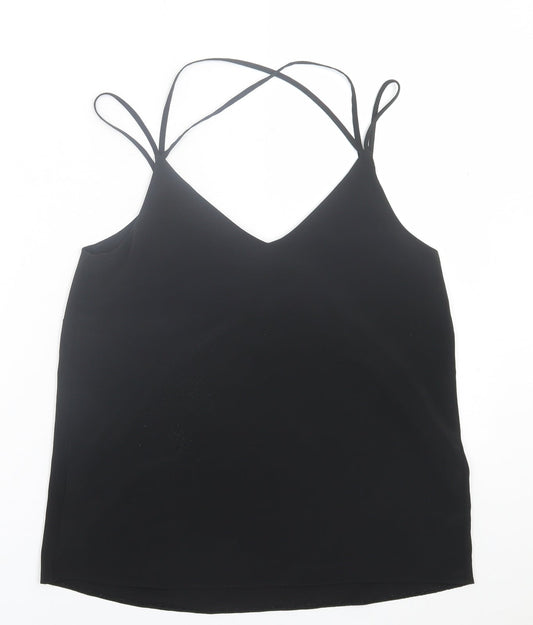 Womens UK Size 8 New Look Black Basic Tank