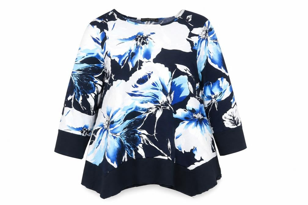 Womens UK Size 16 Just Elegance Blue Basic Blouse