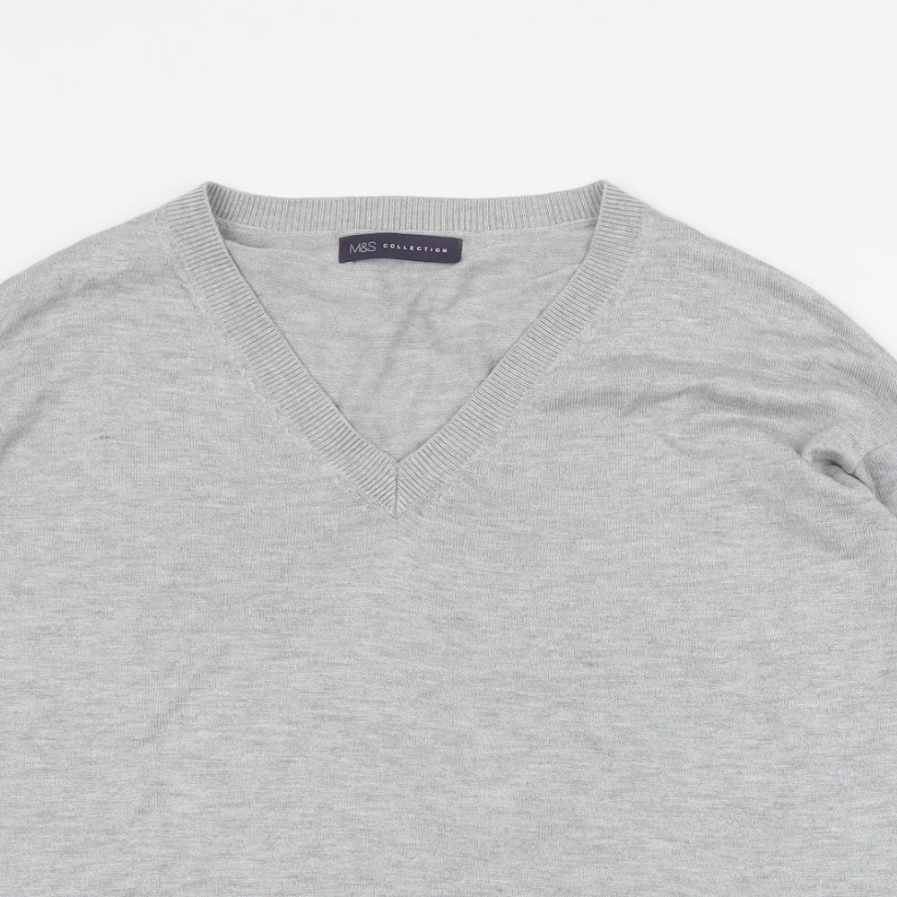 Womens UK Size M Marks and Spencer Grey Pullover Jumper