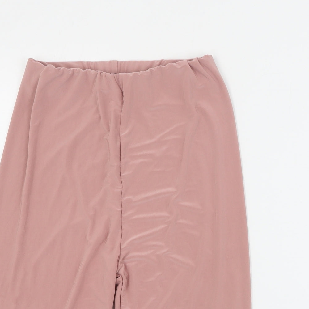 PRETTYLITTLETHING Womens Pink  Polyester Hot Pants Shorts Size 6 L9 in Regular Pull On