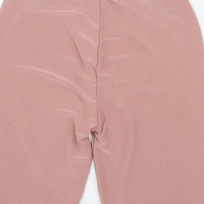 PRETTYLITTLETHING Womens Pink  Polyester Hot Pants Shorts Size 6 L9 in Regular Pull On