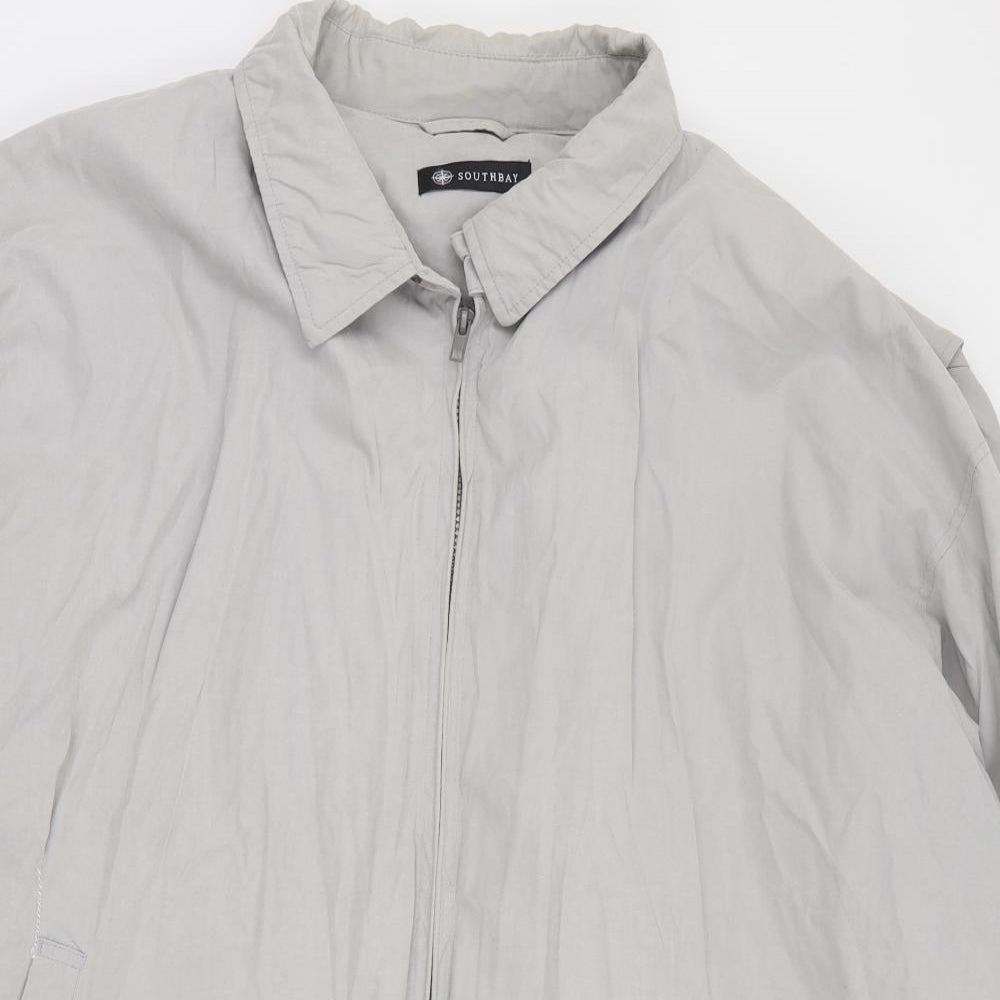 Mens UK Size XL South Bay Grey Pea Coat