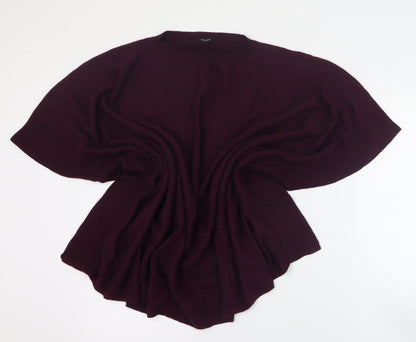 Autograph Womens Purple Round Neck  Modacrylic Pullover Jumper Size 12