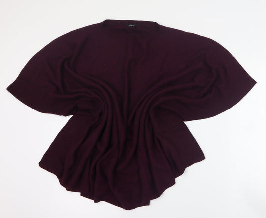 Autograph Womens Purple Round Neck  Modacrylic Pullover Jumper Size 12