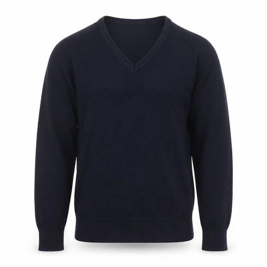 Trutex Boys Blue V-Neck  Cotton Pullover Jumper Size 2XS  Pullover
