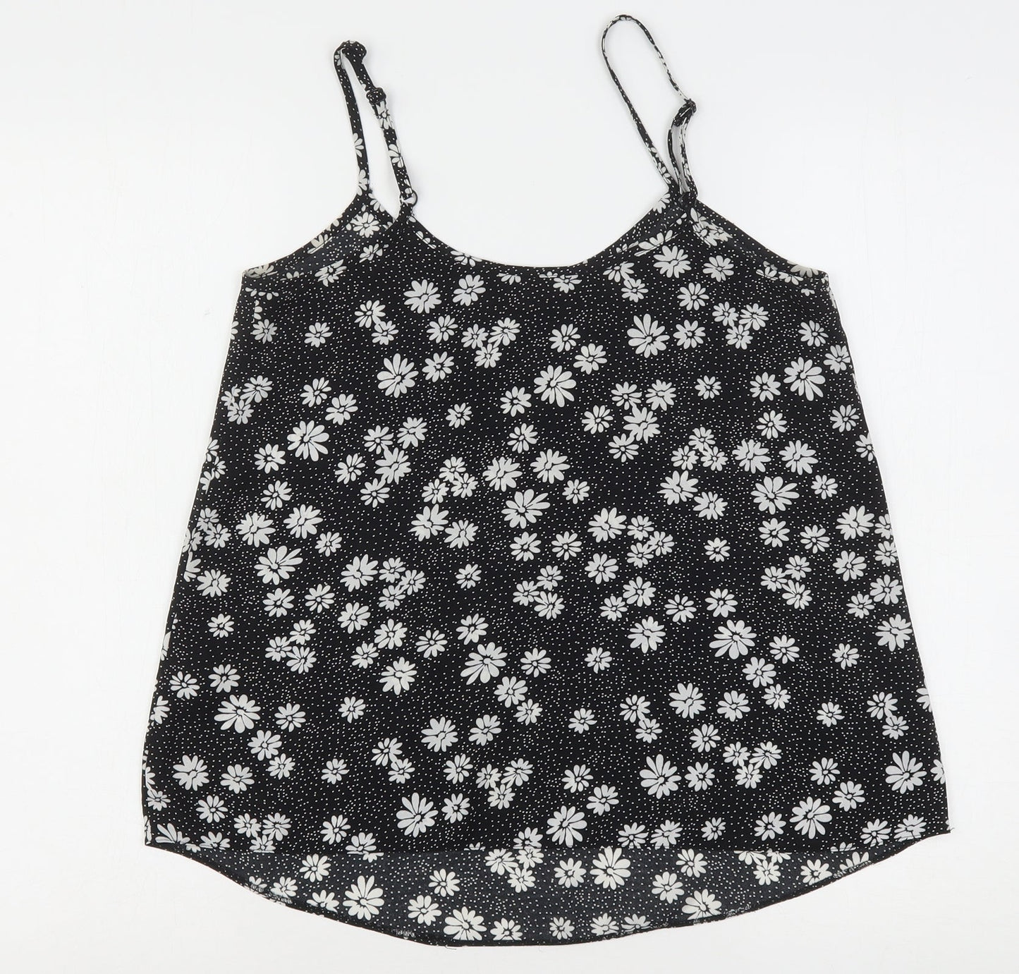 F&F Womens Multicoloured Floral Polyester Camisole Blouse Size 8 Round Neck