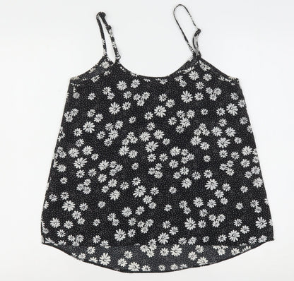 F&F Womens Multicoloured Floral Polyester Camisole Blouse Size 8 Round Neck