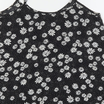 F&F Womens Multicoloured Floral Polyester Camisole Blouse Size 8 Round Neck