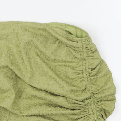 PRETTYLITTLETHING Womens Green  Polyester Mini Skirt Size 8