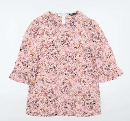 Womens UK Size 8 Marks and Spencer Pink Basic Blouse