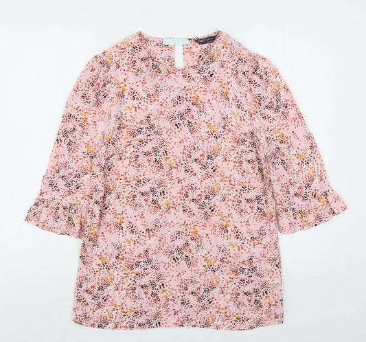 Womens UK Size 8 Marks and Spencer Pink Basic Blouse