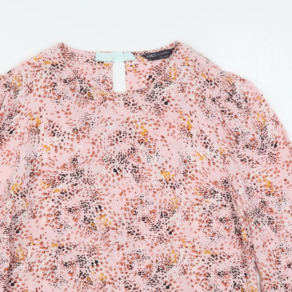 Womens UK Size 8 Marks and Spencer Pink Basic Blouse