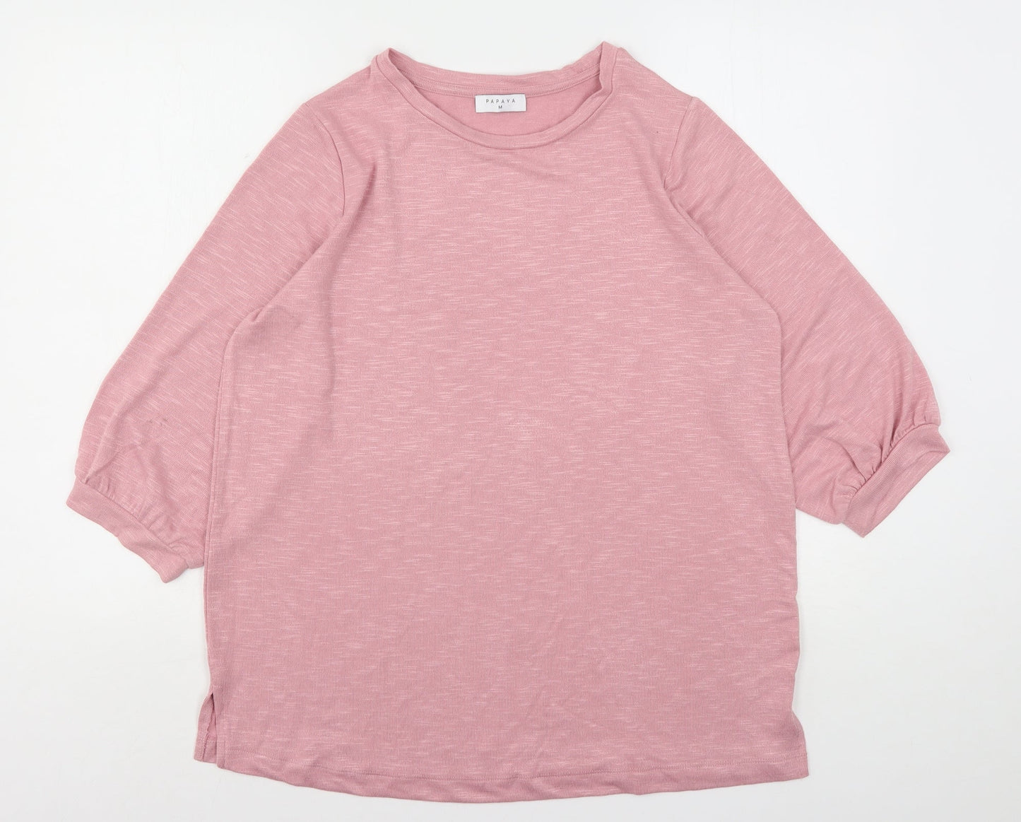Womens UK Size M Papaya Pink Pullover Jumper