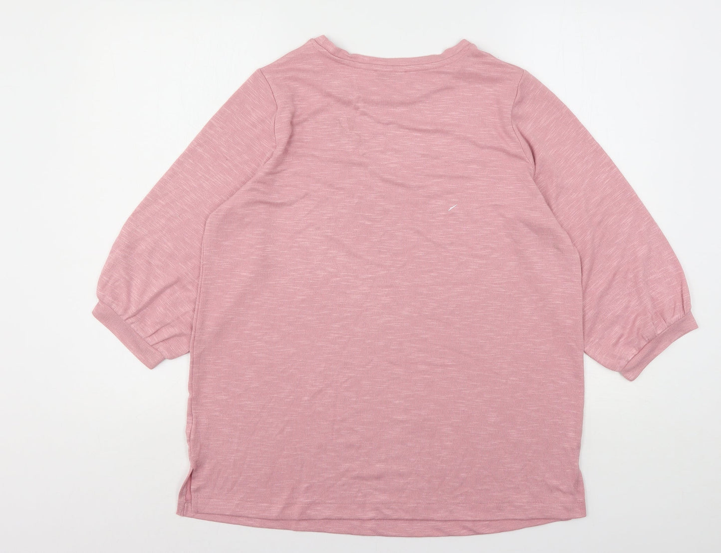 Womens UK Size M Papaya Pink Pullover Jumper